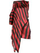 Ann Demeulemeester Raso Tunic, Women's, Size: 40, Red, Silk/spandex/elastane