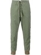 Greg Lauren Cropped Track Pants, Men's, Size: 2, Cotton