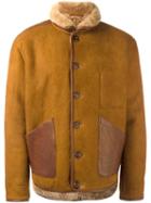 Ymc Shearling Jacket, Men's, Size: Large, Brown, Sheep Skin/shearling