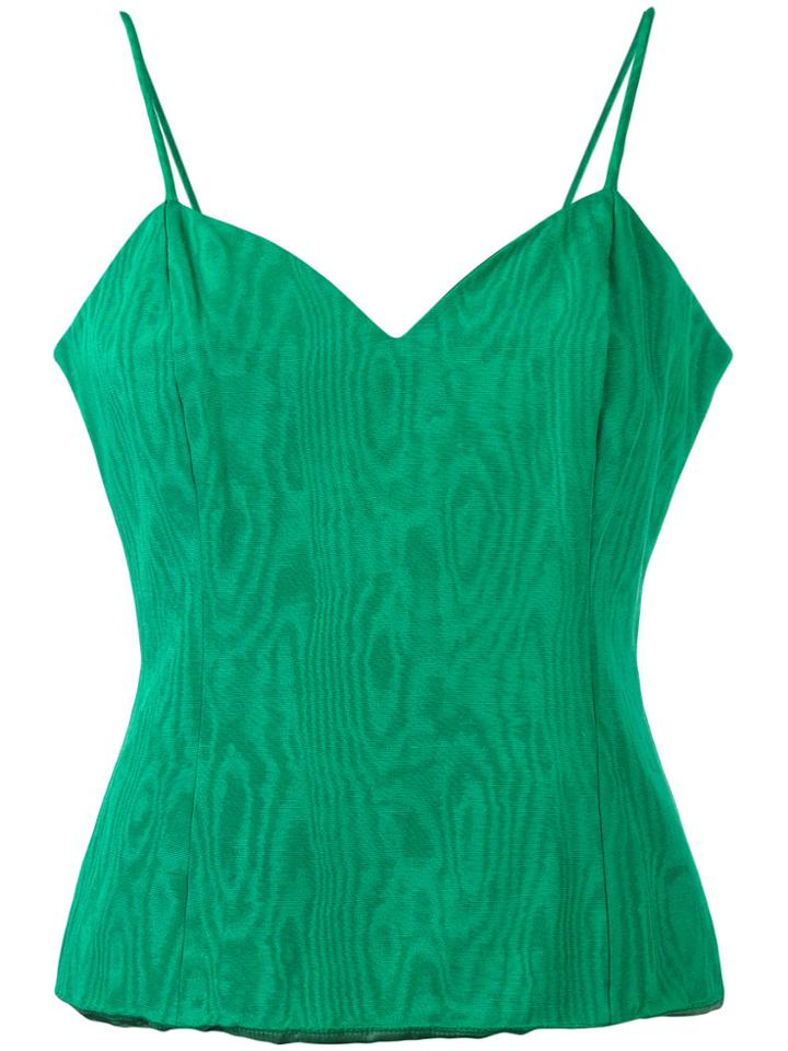 Christian Dior Vintage Fitted Vest Top - Green