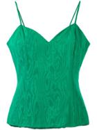 Christian Dior Vintage Fitted Vest Top - Green