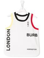 Burberry Kids Logo Printed Tank Top - White