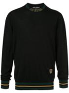 Dolce & Gabbana Dg Star Knitted Sweater - Black