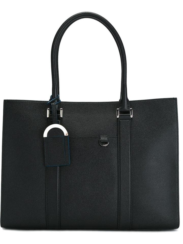 Bulgari Double Strap Tote - Black