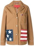 Tommy Hilfiger Notch Collar Casual Jacket - Brown
