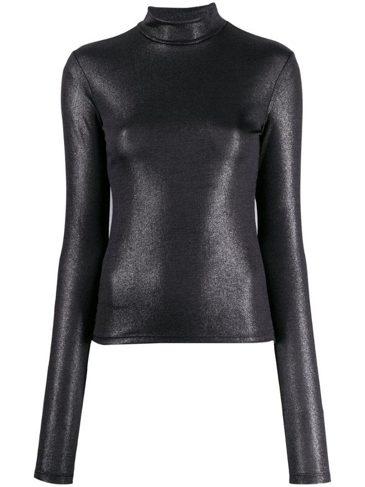 Andamane Turtleneck Long-sleeved Sweatshirt - Grey