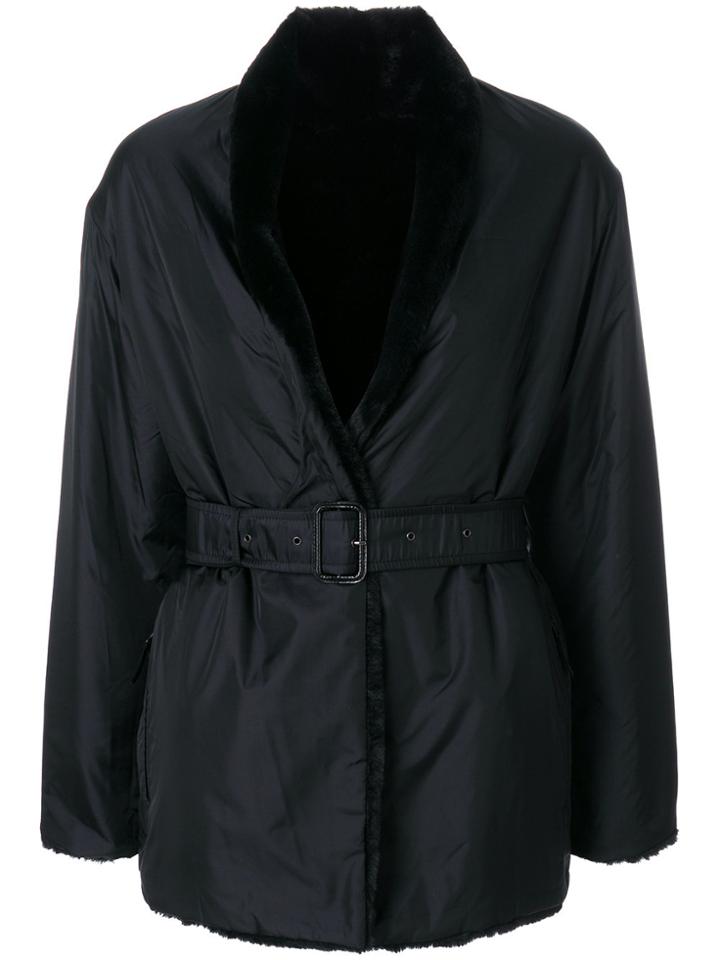 Aspesi Short Belted Trench Coat - Black