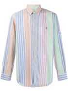 Polo Ralph Lauren Rainbow Striped Sport Shirt - Blue