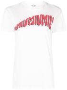 Miu Miu Printed Logo T-shirt - White