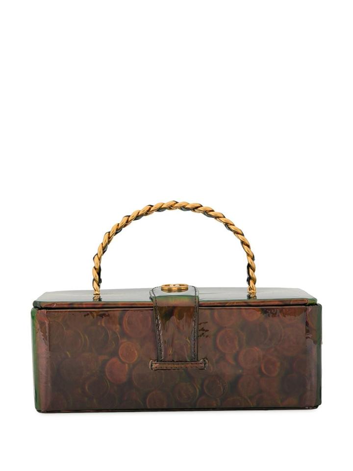 Chanel Pre-owned Coin Print Box Bag - Multicolour