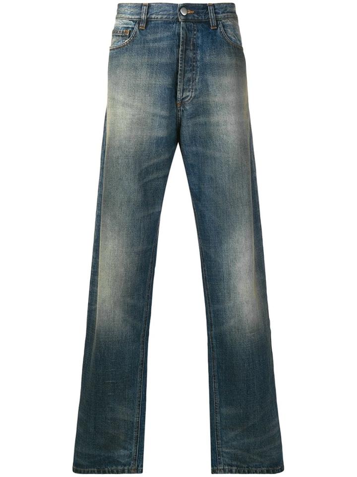 Faith Connexion Light Wash Straight-leg Jeans - Blue