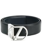 Z Zegna - Classic Buckled Belt - Men - Calf Leather/metal - 105, Black, Calf Leather/metal