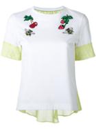 Muveil - Patches T-shirt - Women - Cotton - 38, Women's, White, Cotton