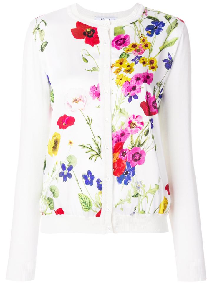 Blugirl Floral Print Cardigan - White