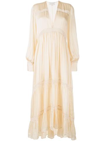 Arjé Phoebe Flared Maxi Dress - White