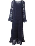 Chloé Crochet Knitted Dress, Women's, Size: Xs, Blue, Silk/cotton/polyamide
