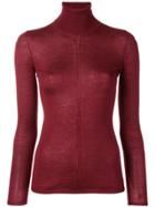 Gabriela Hearst Turtleneck Knit Sweater - Red