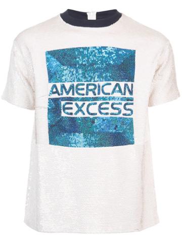 Ashish American Express Sequin T-shirt - White