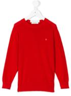 Paolo Pecora Kids - Crew Neck Jumper - Kids - Cotton - 12 Yrs, Red