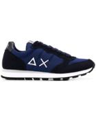 Sun 68 Logo Colour Block Sneakers - Blue