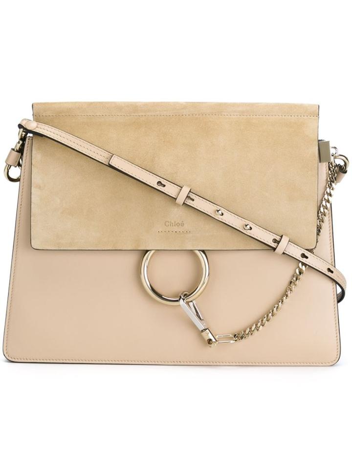 Chloé 'faye' Shoulder Bag, Women's, Nude/neutrals