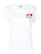 Kenzo Round Neck Logo T-shirt - White
