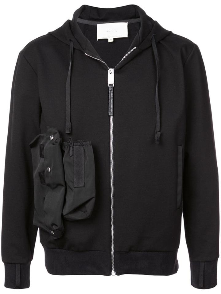 1017 Alyx 9sm Zipped Pocket Detail Hoodie - Black