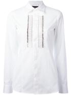 Dsquared2 Safety Pin Tuxedo Shirt - White