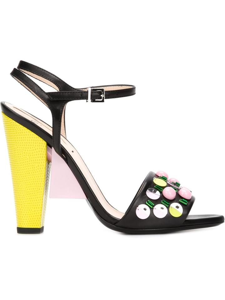 Fendi Embellished Sandals