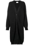 Gaelle Bonheur Frayed Edges Cardi-coat - Black