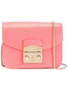 Furla - Chain Strap Shoulder Bag - Women - Leather - One Size, Women's, Pink/purple, Leather
