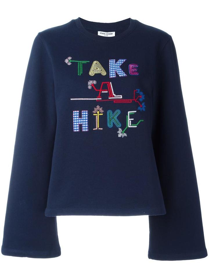 Opening Ceremony 'take A Hike' Sweatshirt, Women's, Size: Small, Blue, Cotton