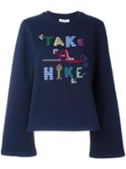 Opening Ceremony 'take A Hike' Sweatshirt, Women's, Size: Small, Blue, Cotton