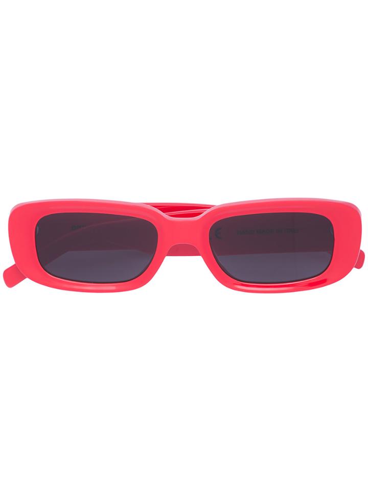 Off-white Square Frame Sunglasses - Red