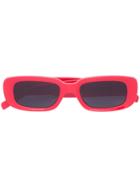 Off-white Square Frame Sunglasses - Red