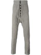 Cedric Jacquemyn Dropcrotch Casual Trousers, Men's, Size: 48, Nude/neutrals, Cotton/acetate