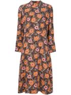 Marni Floral Print Tunic Dress, Women's, Size: 48, Brown, Viscose