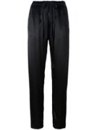Forte Forte Tie-waist Trousers, Women's, Size: I, Black, Viscose/cotton
