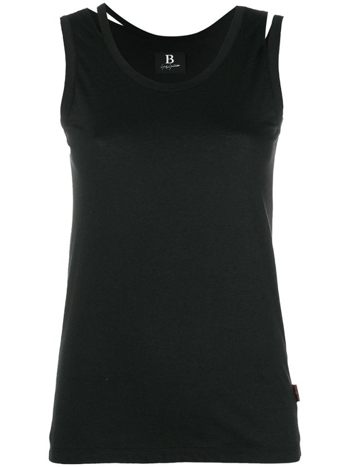 Yohji Yamamoto Cut-out Knit Top - Black