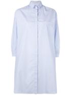 Aspesi - Striped Shirt Dress - Women - Cotton - M, Women's, Blue, Cotton