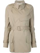 Maison Margiela Belted Trench Coat, Women's, Size: 42, Nude/neutrals, Cotton/polyester