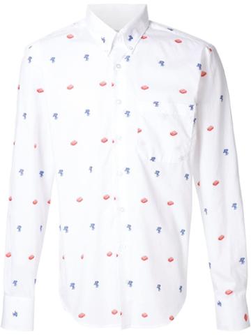 Naked And Famous Printed Shirt - White