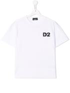 Dsquared2 Kids Teen Sequin Logo T-shirt - White