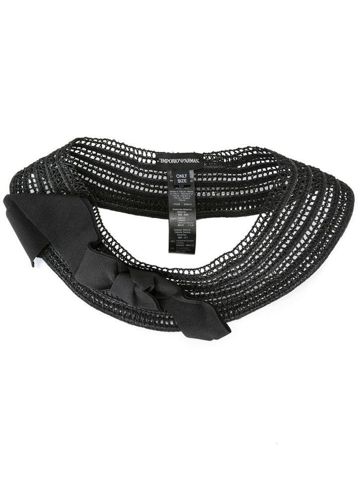 Emporio Armani Lace Collar, Women's, Black, Acrylic/polyester/cellulose