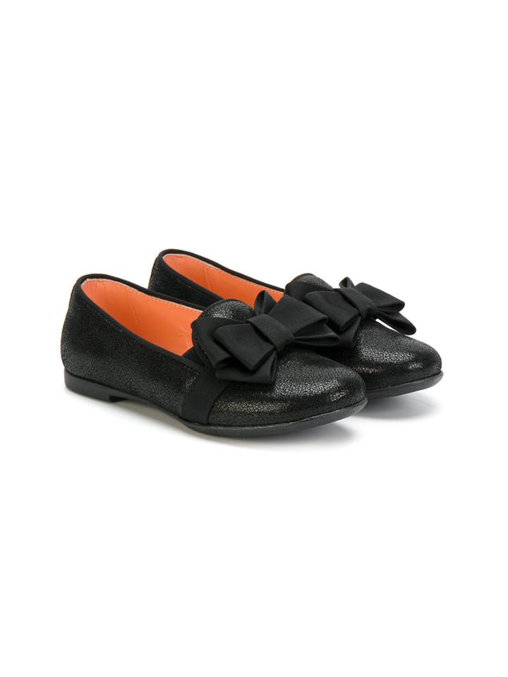 Montelpare Tradition Bow Detail Ballerinas - Black