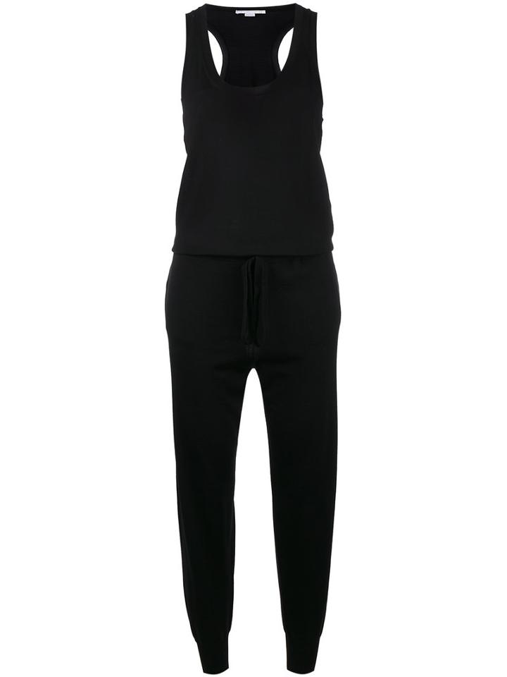 Sleeveless Knitted Jumpsuit - Women - Wool - 46, Black, Wool, Stella Mccartney