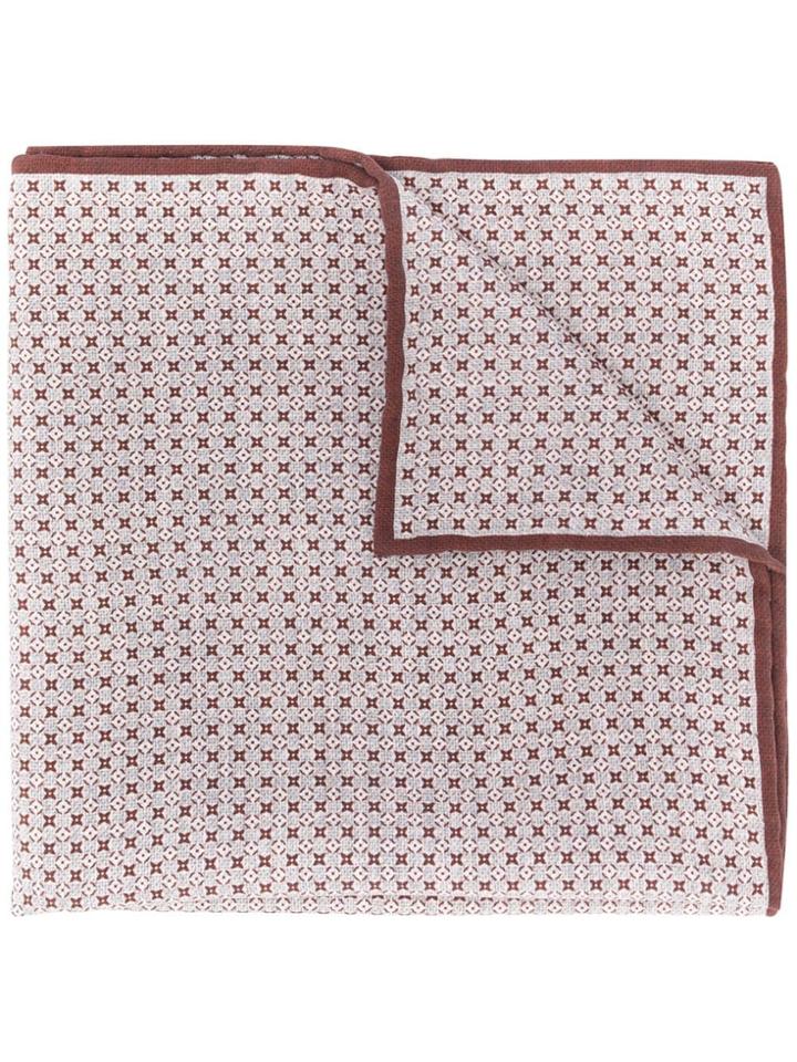 Brunello Cucinelli Reversible Pocket Square - Brown