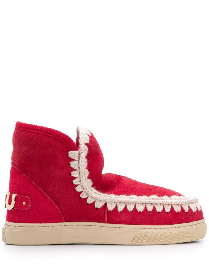 Mou Mou Fw111008a Chpe Leather/fur/exotic Skins->leather - Pink