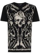 Alexander Mcqueen Black Skull Print T Shirt