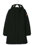 Save The Duck Kids Teen Padded Hooded Coat - Black